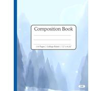 Composition Notebook College Ruled: Winter Fantasy Landscape | 7.5x9.75 in | 110 Pages | Elegant Snowy Journal for Students, Professionals and Daily Writing