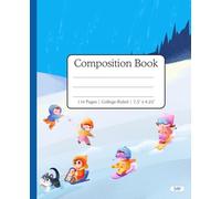 Composition Notebook College Ruled: Winter Fantasy Landscape | 7.5x9.75 in | 110 Pages | Elegant Snowy Journal for Students, Professionals and Daily Writing