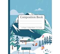 Composition Notebook College Ruled: Winter Fantasy Landscape | 7.5x9.75 in | 110 Sheets | Elegant Snowy Journal for Students, Professionals and Daily Writing