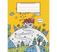 Composition Notebook College Ruled: Yellow Doodle Pattern Journal | Cute Fun Notebook for School, College, Work & Everyday Writing (110 Pages, 7.5x9.25 in)