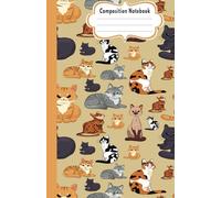 Composition notebook: Composition 2025 notebook, collage ruled, Cat notebook, 130 pages, journal notebook new for school, college, office, cat lovers