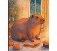 Composition Notebook: Cozy Capybara themed Notebook | College Ruled | Journal for planning, study | 7.5 x 9.25 in, 100 Pages