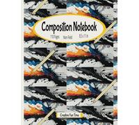Composition Notebook - Creative Fun Time: Abstract Water Colour Cover Sketch College Ruled Notebook - Non Field Margin, Ideal for Scribbling, Writing ... Note taking, Journal, School and Office Use
