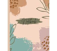 Composition Notebook: Cute Aesthetic with Soft Colors| Wide Ruled,7.5 x 9.25, 120 pages, for notes, journaling, study, students, girls.