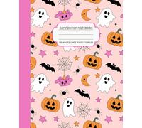 Composition Notebook: Cute and Spooky | Fun Halloween Notebook for Kids | Wide Ruled | Use for School, Work, Home | Perfect for Kids, Teens & Adults