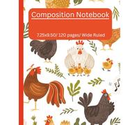 Composition Notebook: Cute Chicken Farm Themed Journal: Farm Animal Notebook for kids, teens and Adults
