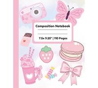 Composition Notebook: Cute Girly Journal Notebook | 110 Pages 7.5 x 9.25"