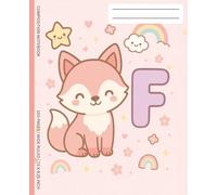 Composition Notebook: Cute Kawaii Fox with Pastel Background | Wide Ruled Journal for Girls: Adorable Animal Notebook for Kids Ages 4-10 - 100 Pages, ... - Ideal for School, Journaling, and Drawing