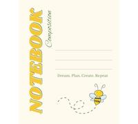 Composition Notebook: Cute Minimal Honey Bee | College-Ruled | For School and Work | 7.5 x 9.25, 120 pages: Aesthetic School Supplies for Students and Teachers