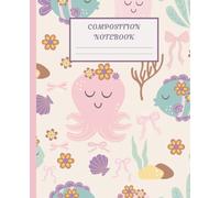 composition notebook Cute Pink Coquette Bows Ocean: college Ruled For School and Work| 110 pages. Stylish school supplies for students and teachers.