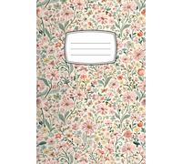 Composition Notebook: Cute Pink Wildflower and Daisy Composition Book for Girls, Teens, and Students, 6x9 Inch Wide Ruled Journal, 110 Pages, ... Floral Notebook for School and Daily Writing