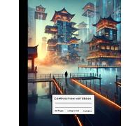 Composition Notebook: Cyberpunk Futuristic Sci-fi Aesthetic Collage Ruled 7.5" X 9.25" Blank Lined 110 Pages Student Writing Journal for School Study