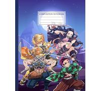 Composition NoteBook: De.mon Slayeer 12 - 8.5x11 Inches - 110 page Anime Lined Workbook for Writing Notes Holiday Supplies Books Student Funny Gift For Children Kids Teens