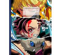 Composition NoteBook: De.mon Slayeer 13 - 8.5x11 Inches - 110 page Wide Blank Lined Vintage Gift For Children School Teachers Students Collage Ruled Work From Home