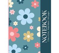 Composition Notebook. Designed cute with flowers. Wide ruled,7.5 in x 9.25 in, 100 pages. For girls, teens girls, and adults. Great for gift.