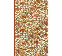 Composition Notebook Dot Grid Paper: Charming, vintage botanical dense pattern with yellow-golden-brown carnations among leaves ornaments on a beige ... For College, Students, School, Work, Office.