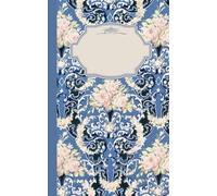 Composition Notebook Dot Grid Paper: Cute, vintage floral pattern in Art Nouveau style with pale pink and white flowers on a blue background.: Cute ... For College, Students, School, Work, Office.