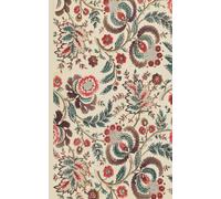 Composition Notebook Dot Grid Paper: Lovely botanical vintage pattern with folk style floral ornaments on a cream background.: Cute Aesthetic Notebook For College, Students, School, Work, Office.