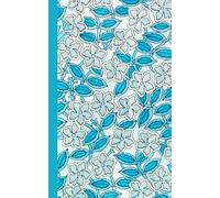 Composition Notebook Dot Grid Paper: Lovely vintage floral pattern with small light blue flowers among the leaves.: Cute Aesthetic Notebook For College, Students, School, Work, Office.