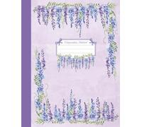 Composition Notebook | Dotted 150 pages | Aesthetic Purple Lavender Flowers And Bows | For School, College, Office, Work, Writting, Journaling, Planning