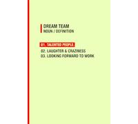 Composition Notebook: Dream Team Definition - Funny Appreciation Gift for Coworkers and Staff | 100 Lined Pages | 6x9 Modern Cream and Red Office ... Recognition, Team Building, and Work Squads