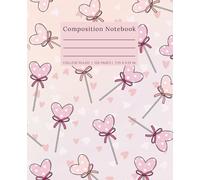 Composition Notebook - Drifting Hearts | College Ruled, 120 Pages, 7.5 x 9.25 in: Part of the Coquette and Rosette Notebook Collection