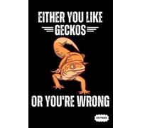 Composition Notebook: Either You Like Geckos Or You're Wrong | College Ruled Lined Pages