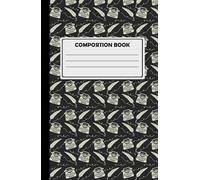Composition Notebook For Creative Writing: 180 Cream Lined Pages, Typewriter Design, Black.