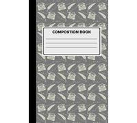 Composition Notebook For Creative Writing: 180 Cream Lined Pages, Typewriter Design, Gray.