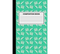Composition Notebook For Creative Writing: 180 Cream Lined Pages, Typewriter Design, Mint Green.