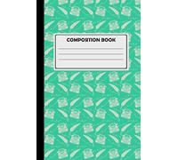Composition Notebook For Creative Writing: 180 Cream Lined Pages, Typewriter Design, Mint Green.