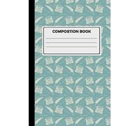 Composition Notebook For Creative Writing: 180 Cream Lined Pages, Typewriter Design, Soft Green.
