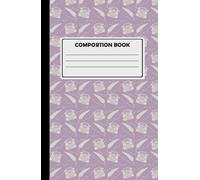 Composition Notebook For Creative Writing: 180 Cream Lined Pages, Typewriter Design, Soft Purple.