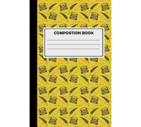 Composition Notebook For Creative Writing: 180 Cream Lined Pages, Typewriter Design, Yellow.
