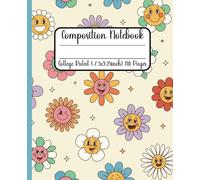Composition Notebook for Kids : Happy Flowers | 110 College Ruled pages| Great Size 7.5x9.25 | Perfect Notes for School, Writing, Journaling , Note ... End of School or Just Because | Paperback