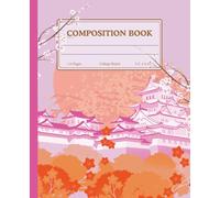 Composition Notebook for Students | Seoul Palace Illustration - Pink & Orange Blossom Edition: Vibrant Spring Blossom Journal - Korean-Inspired Palace ... Students, Travel Notes, and Creative Writing