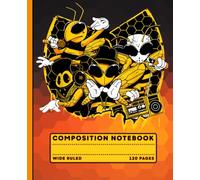 Composition Notebook: Funky Hip Hop Bee Gang with Boombox, Wide Ruled Journal for Students, Boys, Girls, Teachers and Music Lovers, Ideal for Writing, Sketching or Classwork at School or Home