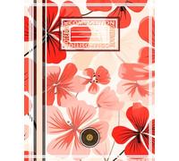 Composition Notebook: Geranium Glow | Aesthetic Floral Writing Notebook Journal for Teens and Adults | 7.5″×9.25″ | College-Ruled | Ideal School, Home, Work, Travel, Hobbies, Creative Fun