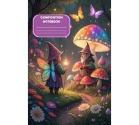 Composition Notebook - Giggle Gnome Garden: Magical Moments with Tiny Friends - 6" x 9" Notebook