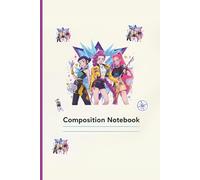 Composition Notebook: Girly Kawaii K-Pop Supplies Journal for Girls Who Love KPop - 110 Pages, 6 x 9 in, Aesthetic for kids, teens, and adults