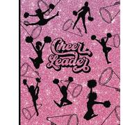Composition Notebook: Glitter Sparkle Cheerleader Journal Diary | College Ruled, 9.25 X 7.5, 120 pages | Birthday Back to School Team Gift for Girls, Teens, Coach