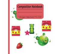 Composition notebook: Glow Bear | Wide Ruled Notebook | Composition notebook wide ruled, 7.5 x 9.25, 120 Pages, For kids, teens, and adults