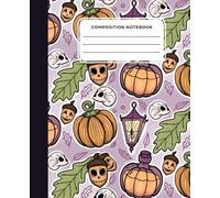 Composition Notebook: Gothic Autumn Purple Notebook | Goth Fall Reading Journal for Book Lovers | 7.5 x 9.25 | 126 pages | Lined Journal for Readers, Writers & Tired Moms | WonderDame Studios