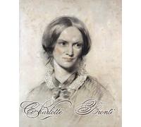 Composition notebook: Great Writers Series. Charlotte Brontë. Vintage composition journal with 124 cream colored blank and numbered pages.