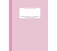 Composition Notebook Handwriting Practice Paper 1/2 Inch Ruling: Pink Composition Book, Rainbow Pastel Collection, 100 Sheets (200 pages), 7.5" x 9.75"