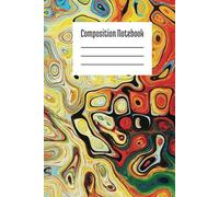 Composition Notebook: Hardback with Abstract Cover | 6 × 9 Inches; 100 Pages | College Lined Hardback Notebook | Ideal for School, College, Office, Work, Students
