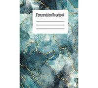 Composition Notebook: Hardback with Marble Cover | 6 × 9 Inches; 100 Pages | College Lined Hardback Notebook | Ideal for School, College, Office, Work, Students