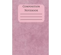 Composition Notebook (hardcover): Cute, pink, matte Comp Book