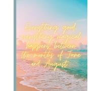 Composition Notebook Journal: Cute Teen Girl Beach Sunset Waves | The Summer I Turned Pretty | Planning, Organizing, Gift Idea | College Wide Ruled, 7.5 x 9.25, 120 Pages | For kids and adults