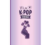 Composition Notebook Journal: Cute Teen Girl K-pop Korean Finger Heart Purple Pink Gradient Neon | College Ruled, 6 x 9, 100 pages, for kids, teens, and adults